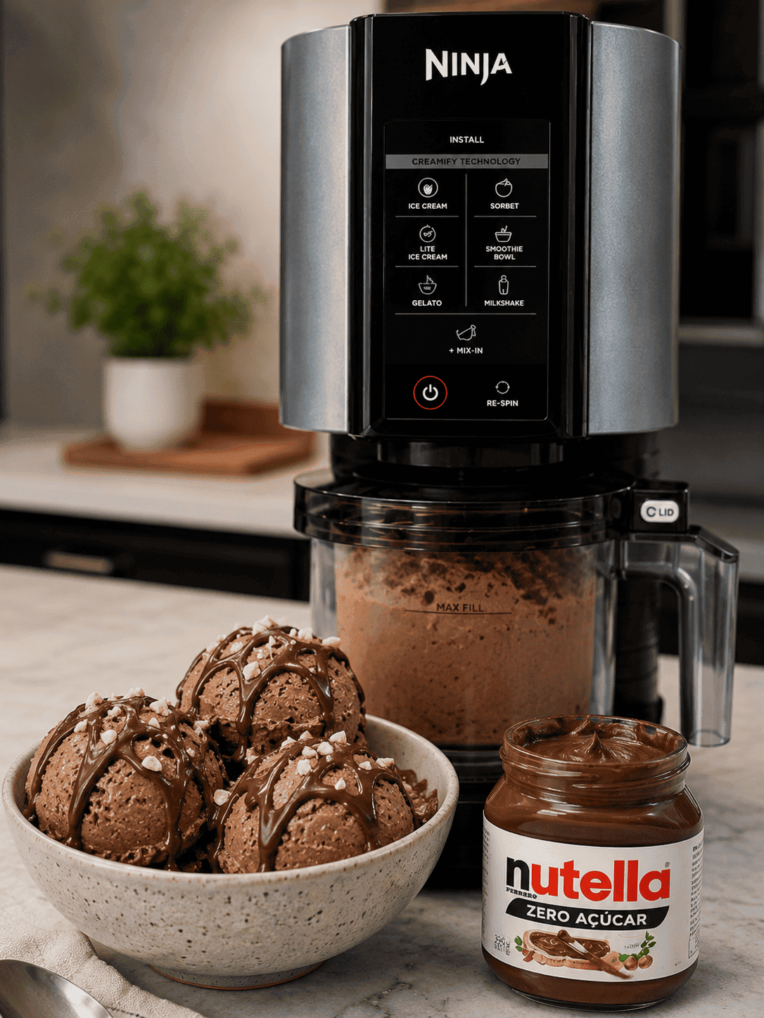 Helado Nutella